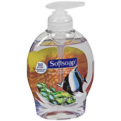 Softsoap jabón líquido para manos, botella de 7.5 oz, pack de 3, limpieza suave y conveniente.