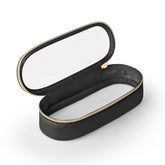 Soimeat clear travel makeup brush holder with transparent panel for quick brush identification during trips