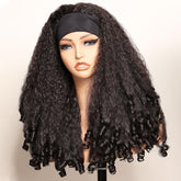 SOKU Afro Curly Headband Wig 20in with natural kinky texture and voluminous curls.