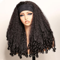 SOKU Afro Curly Headband Wig 20in with natural kinky texture and voluminous curls.