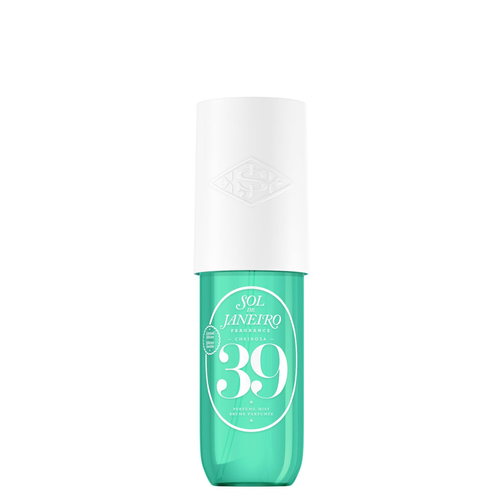 Sol de Janeiro Cheirosa 39 mist bottle with tropical coconut scent for hair and body.