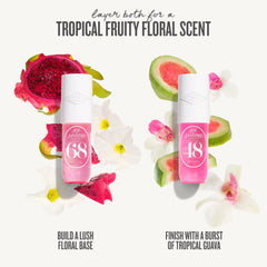 Sol de Janeiro Cheirosa 68 perfume mist bottle with fruity floral notes.