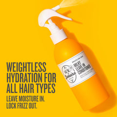 Sol de Janeiro Leave-In Dispense shown for easy, even styling prep.