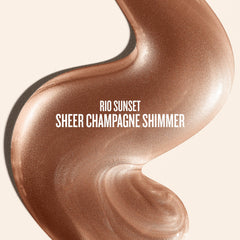Rio Sunset Glow Oil pour demonstrates feather-light texture ideal for quick blending.