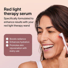 Solawave LightBoost serum texture for easy application and absorbent feel.