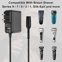 Solopen 12V charger for Braun Series 7, keeps your shaver powered when needed.