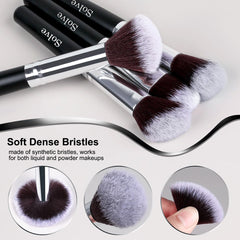 SOLVE foundation brush with dense synthetic fibers for seamless coverage.
