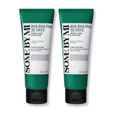 SOME BY MI AHA BHA PHA 30 Days Miracle Acne Clear Foam bottle pour for gentle cleansing