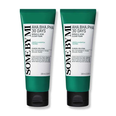 SOME BY MI AHA BHA PHA 30 Days Miracle Acne Clear Foam bottle pour for gentle cleansing