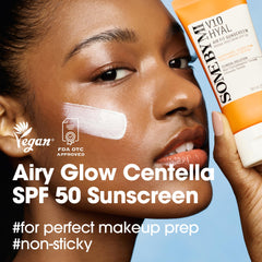 SOME BY MI V10 Hyal Air Fit Sunscreen aplicación suave para piel sensible.