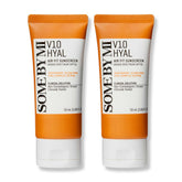 SOME BY MI V10 Hyal Air Fit Sunscreen bottle for easy daily application.