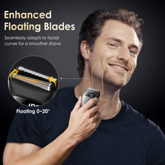 Sonatraxs dual shaving system with foil shaver and trimmer for precise grooming