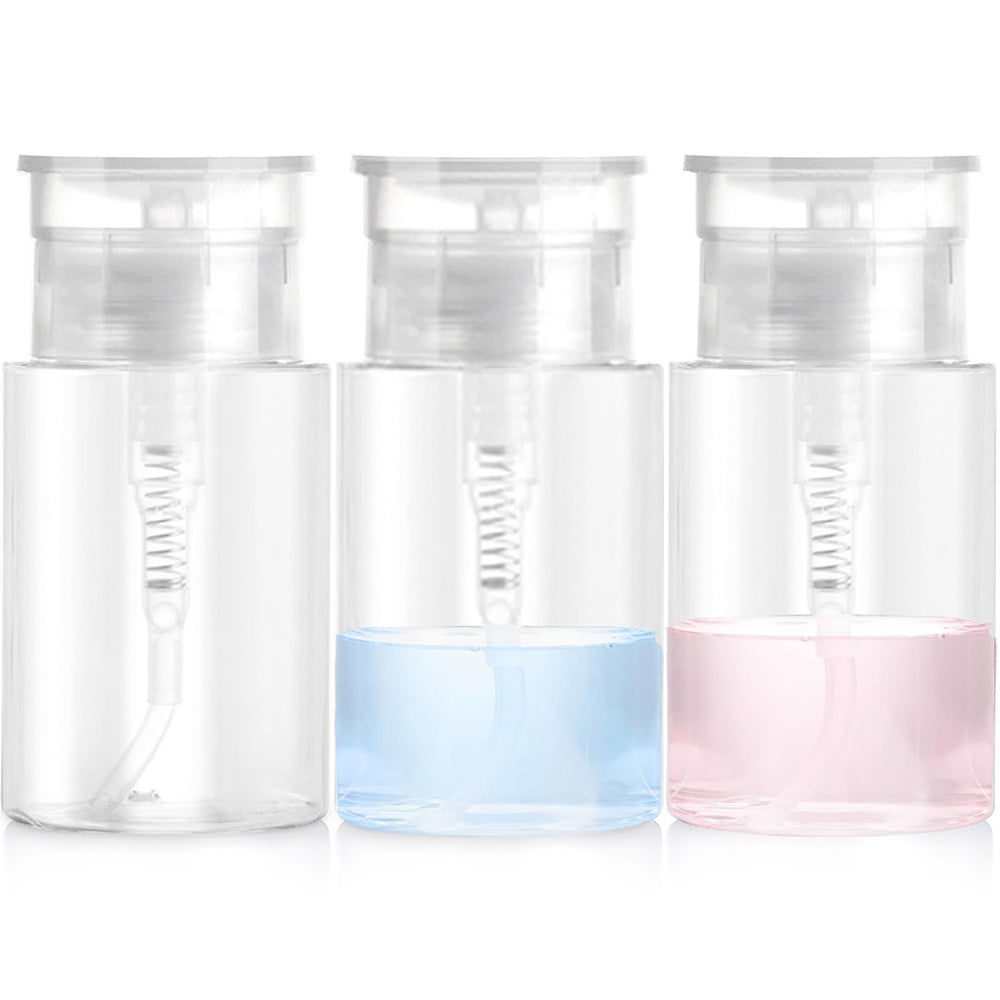 Sonfon 3-pack push-down pump dispenser bottles for easy travel and mess-free refills.