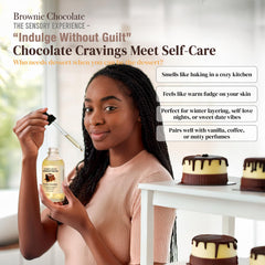 Soothing House Brownie Chocolate Body Oil, rápida absorción para piel y cabello hidratados.