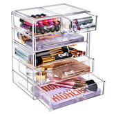 Sorbus acrylic makeup organizer overview for clear visibility and easy access to cosmetics