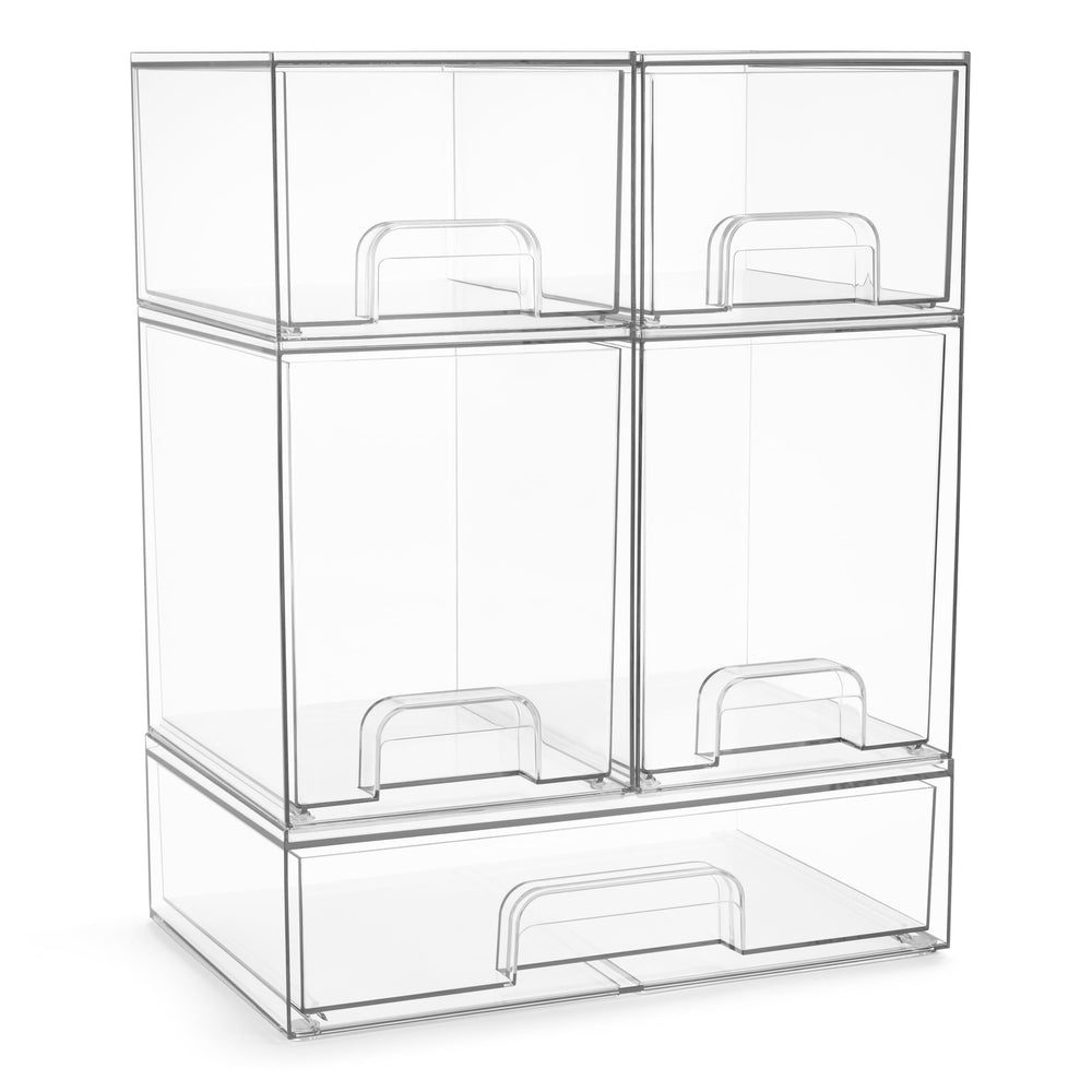 Sorbus acrylic storage small drawer front view for cosmetics organization.