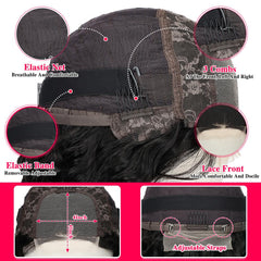 SOSATISFY 4x4 HD lace closure wig offers seamless parting
