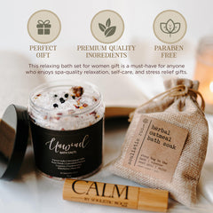 Soulistic Root Epsom salt soak crystals for soothing soak sessions