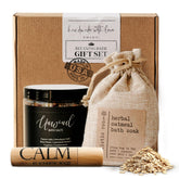 Soulistic Root lavender oatmeal soak bottle for calming bath rituals