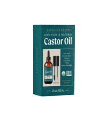 SOULSATION aceite de castor orgánico para cejas, mejora la hidratación y densidad.