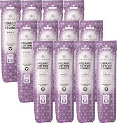 SOULSATION Organic Cotton Rounds 12-pack front view, ideal for gentle makeup removal.