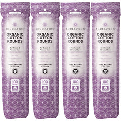 SOULSATION Organic Cotton Rounds 400-count pack; ultra-soft and lint-free for cleansing.