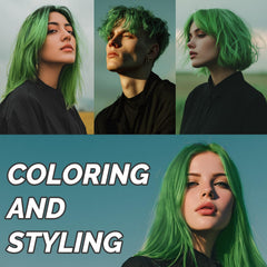 SOVONCARE Green Temporary Hair Color Wax cosplay look highlights bold, temporary color