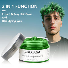 SOVONCARE Green Temporary Hair Color Wax party look offers vibrant shade and hold