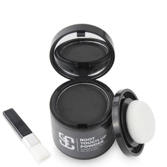 SOVONCARE Hairline Powder bottle close-up demonstrates quick root coverage.