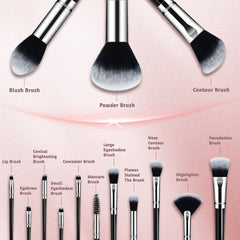 SOYOK bristles closeup reveals fluffy, skin-friendly fibers for smooth powder application