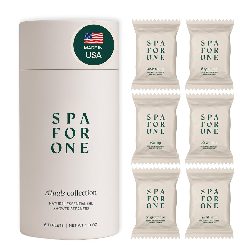 Spa For One Dream Steam shower steamer releasing lavender and bergamot for relaxation.