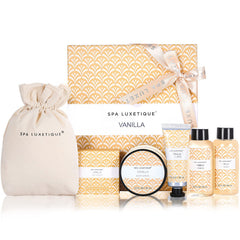 Spa Luxetique juego regalo vainilla, aroma suave para spa en casa.