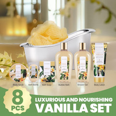 Spa Luxetique shower gel with vanilla aroma for refreshing cleanse