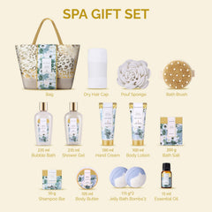 Spa Luxetique white jasmine bundle with self-care essentials for calm evenings