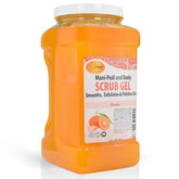 Spa Redi Pedi Scrub Gel Mandarin bottle pour highlights exfoliation and hydration