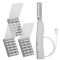 SPA Sciences SIMA in-use dermaplaning tool for gentle facial exfoliation