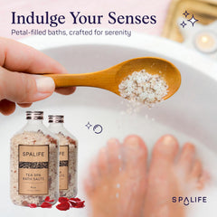 SpaLife sal de baño lavanda, relajante y calmante para terminar el día.