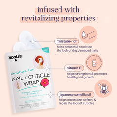SpaLife envoltura fortalecedora con vitamina E, ayuda a reducir daño.