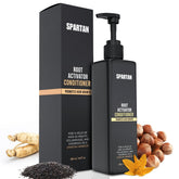SPARTAN Root Activator Conditioner bottle front showing sturdy packaging for daily use