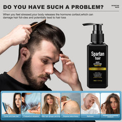 SPARTAN HAIR champú, nutrición profunda de raíces para cabello más grueso