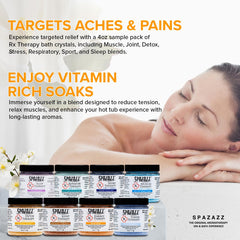 Spazazz RX Therapy Detox crystals for cleansing soak and renewal.