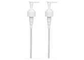Speak Naturals white pump closeup shows smooth dispensing