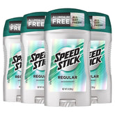 Speed Stick desodorante para hombre, paquete de 4, brinda frescura duradera.