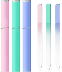 SPLASHGRIP pink glass nail file close-up for gentle shaping of natural nails
