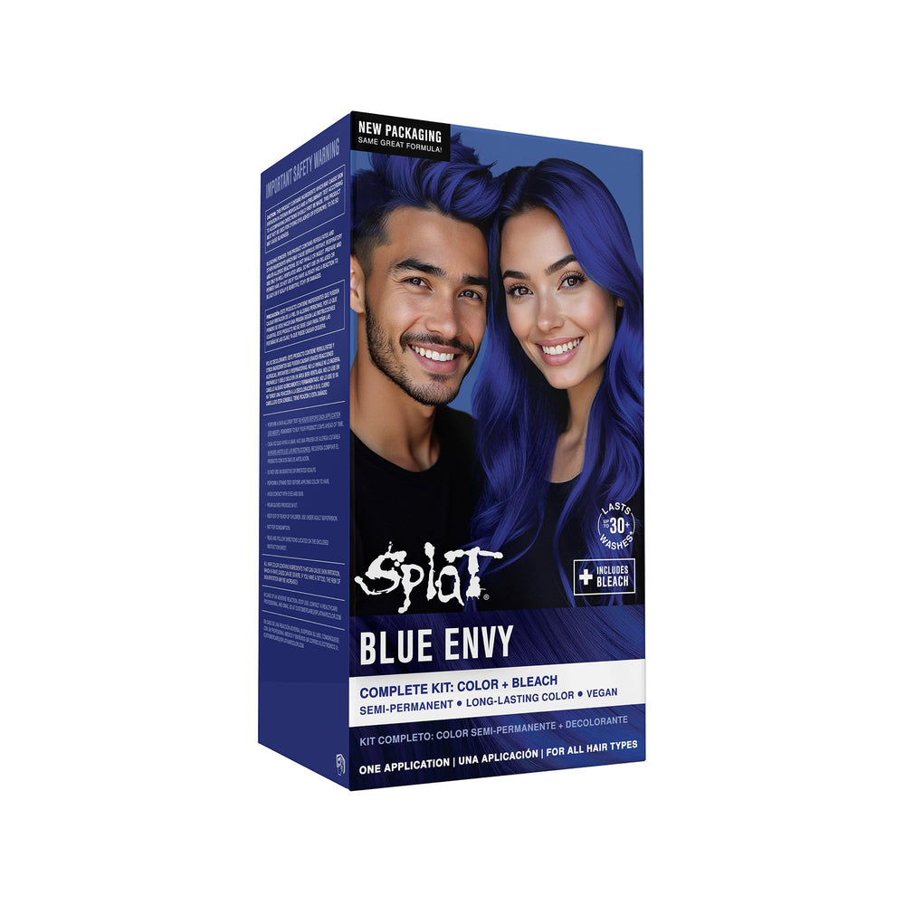 Splat Blue Envy kit packaging for bold at-home color