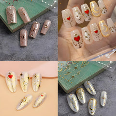 SPLOCUDU pegatinas uñas brillos plata: toque glamuroso para uñas durante fiestas