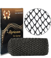 Esponja de red africana SPMKTBOZAI, primer plano con textura exfoliante suave