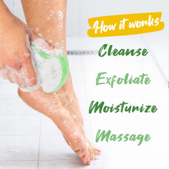 Spongeables Pedi Scrub citron eucalyptus scent for spa like care