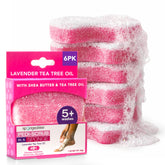 Spongeables Pedi Scrub de doble textura exfolia y limpia los pies.