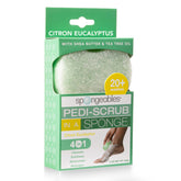 Spongeables Pedi Scrub foot exfoliating sponge for foot cleansing